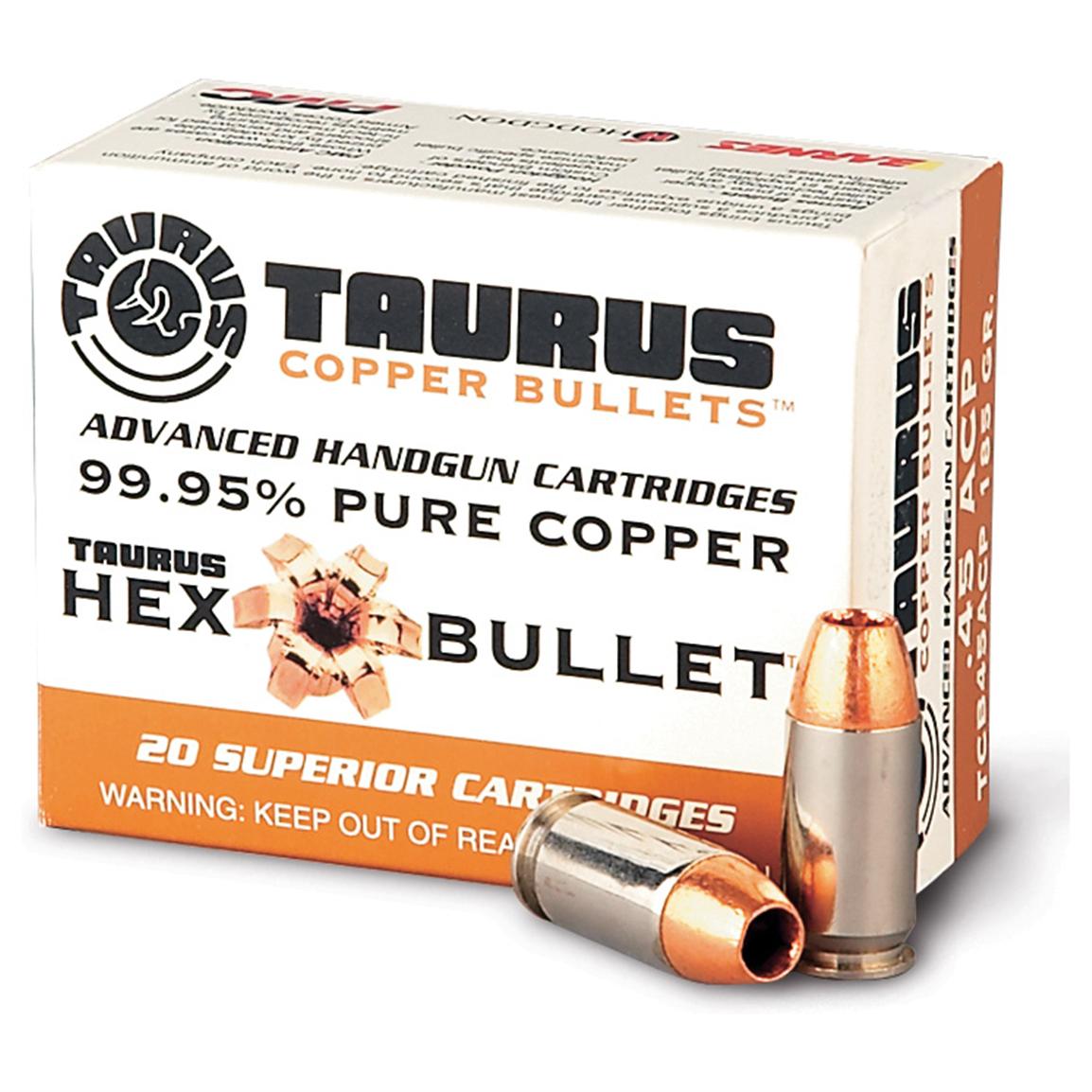 160 rds. Taurus® 185 - gr. .45 ACP HP Ammo - 126267, .45 ACP Ammo at ...