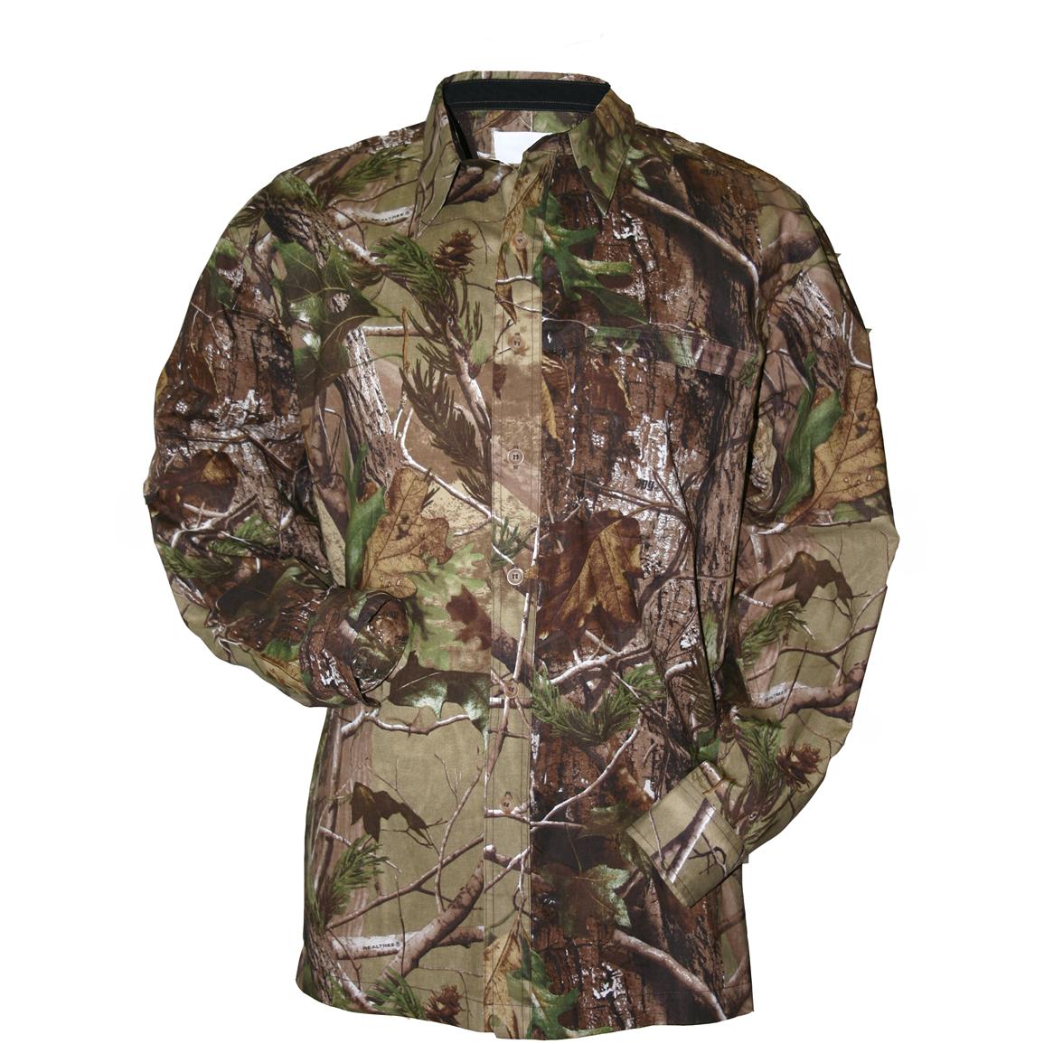 Walls® Tall Ultra Light Long Sleeve Hunting Shirt, Realtree® All