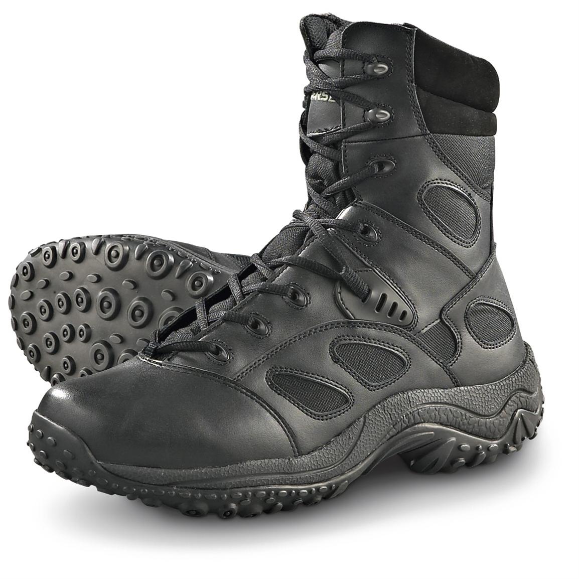 converse tactical safety toe side zip boot