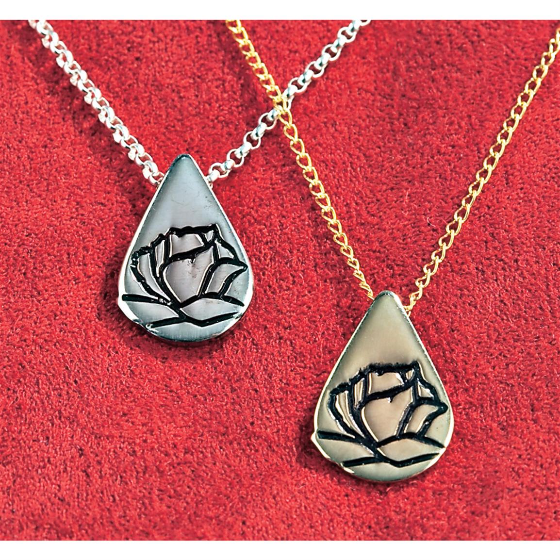 Memorial Tear® 10k Gold Necklace - 127566, Jewelry at Sportsman's Guide