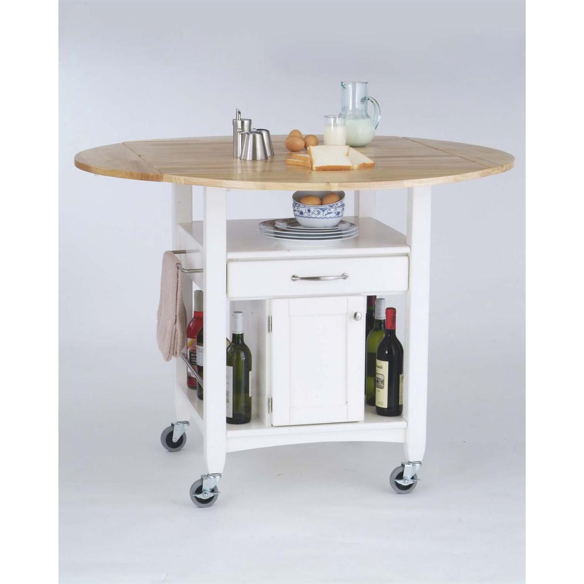 Home Styles™ Expandable Dining Cart with Closed Storage 127554
