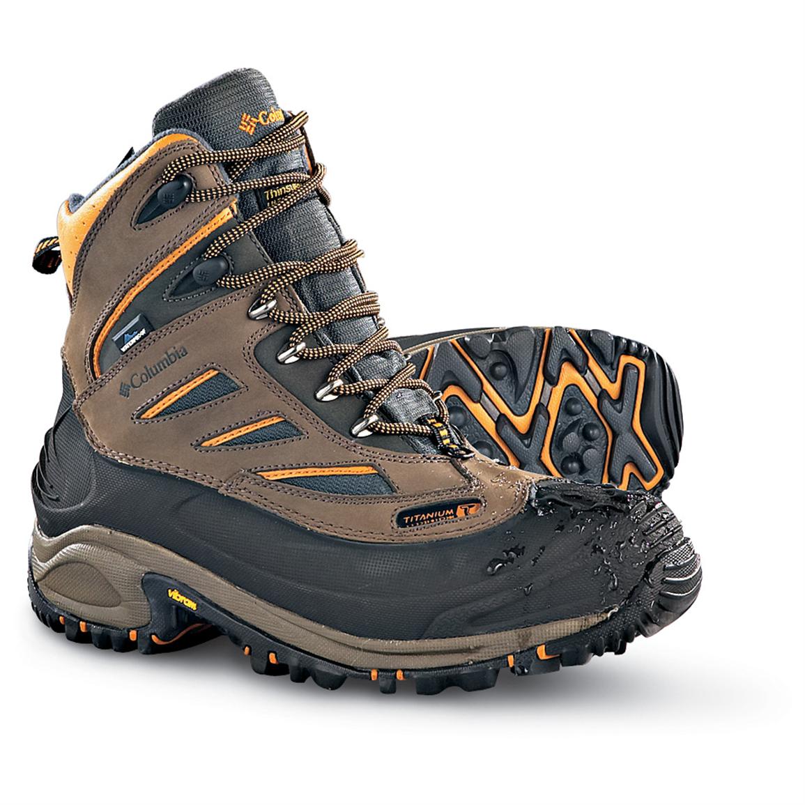 Men's Columbia™ Titanium Ice Dragon™ II Hikers, Mud / Goldenrod ...