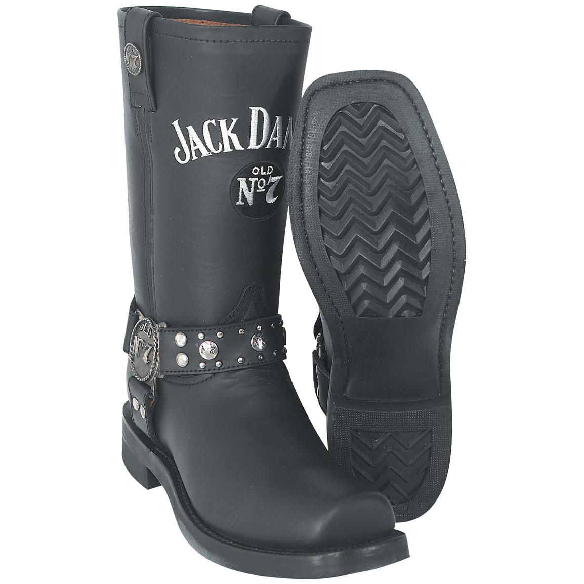 Men's Jack Daniels® Harness Boots, Square toe - 128861, Motorcycle ...