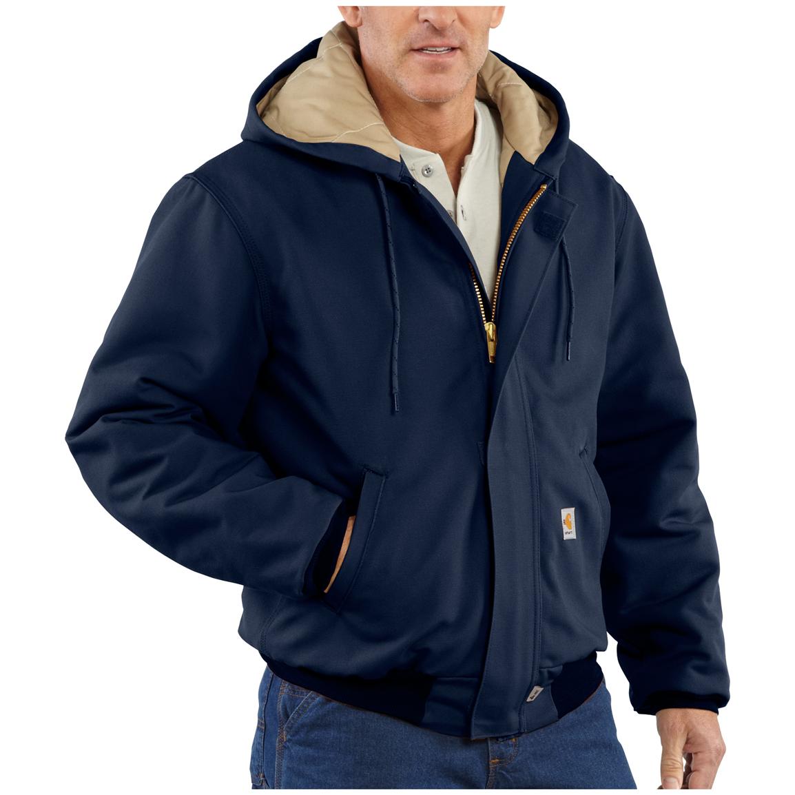 Carhartt® Flame - Resistant Duck Active Jacket - 128944, Insulated ...
