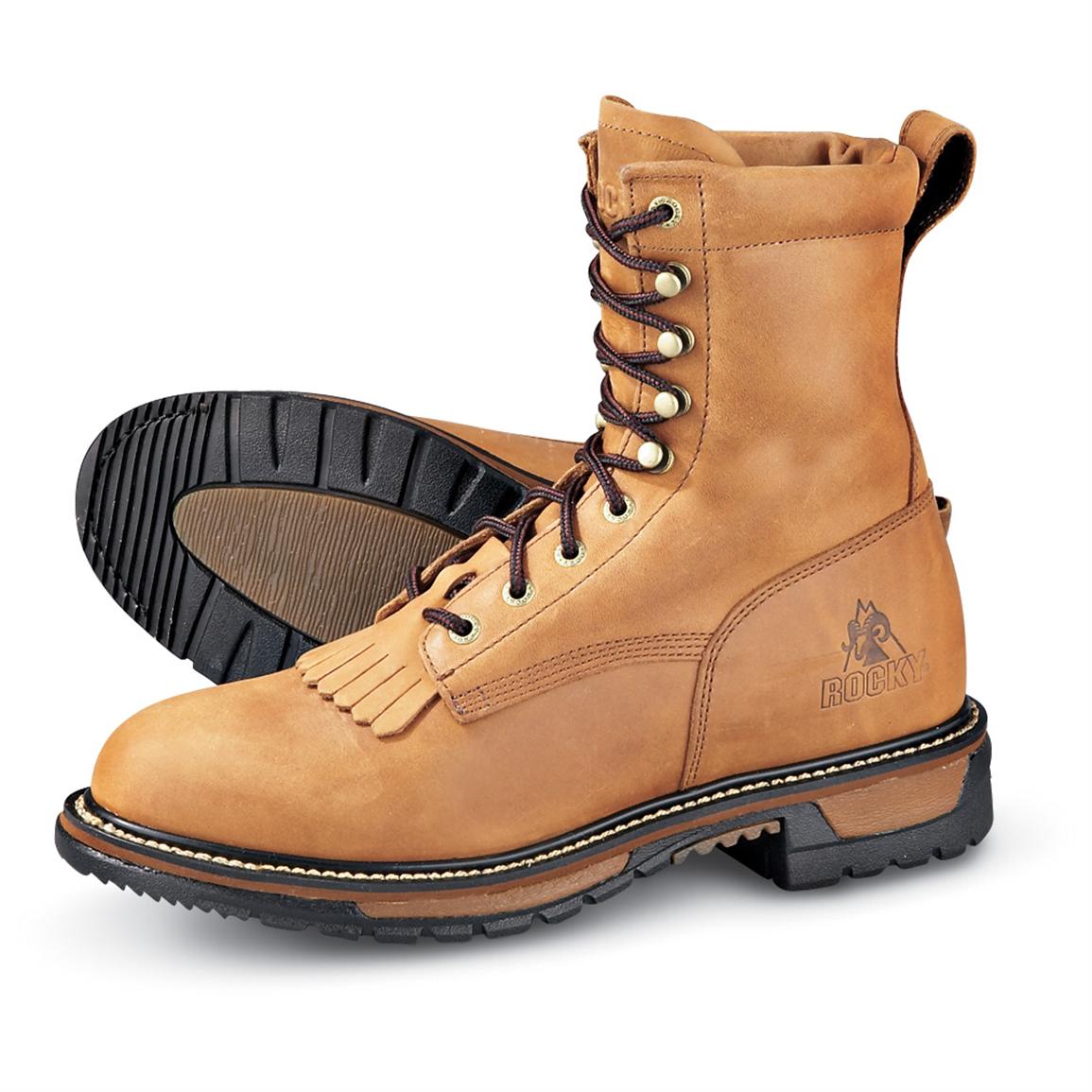 Men's Rocky® Yellowstone Lacer Boots, Aztec Crazy Horse - 129448 ...