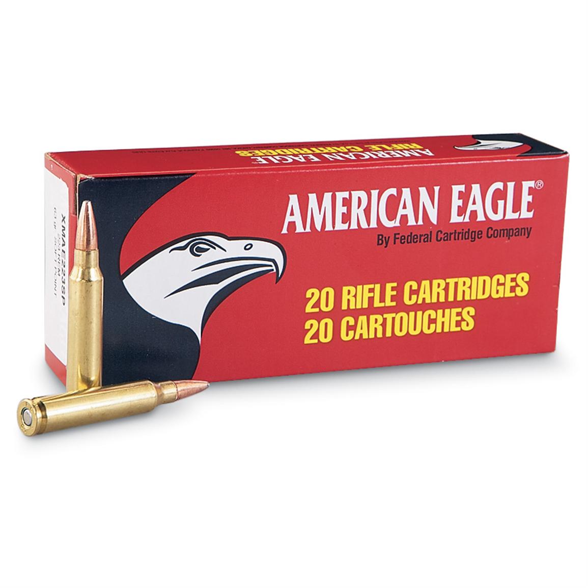 100 rds. .223 63 - gr. SP Ammo - 129754, .223 Remington Ammo at ...