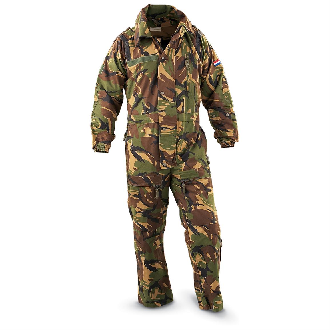 Used Dutch Military Tanker Coveralls, Camo Pattern - 130240, Overall ...