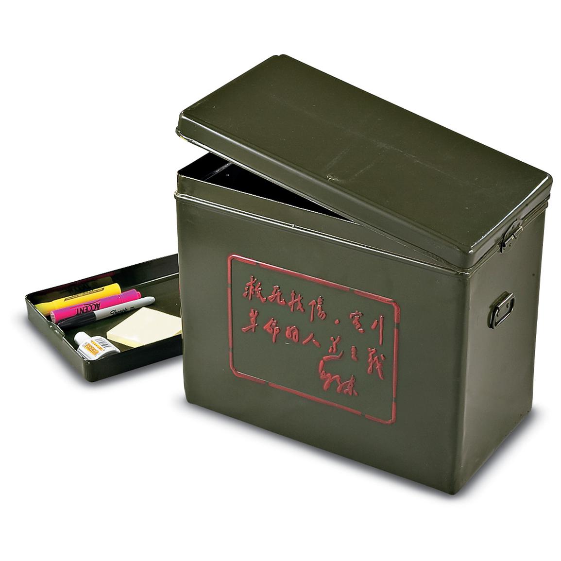 New Chinese Military issue Metal Storage Box 130243, Storage