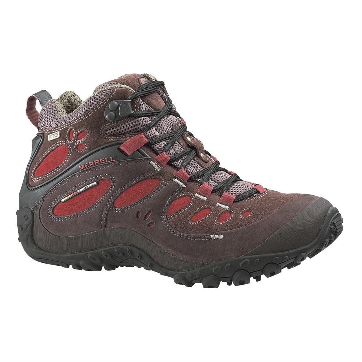 Women&#39;s Merrell® Chameleon Arc Mid Waterproof Hiking Boot - 130387, Hiking Boots & Shoes at ...