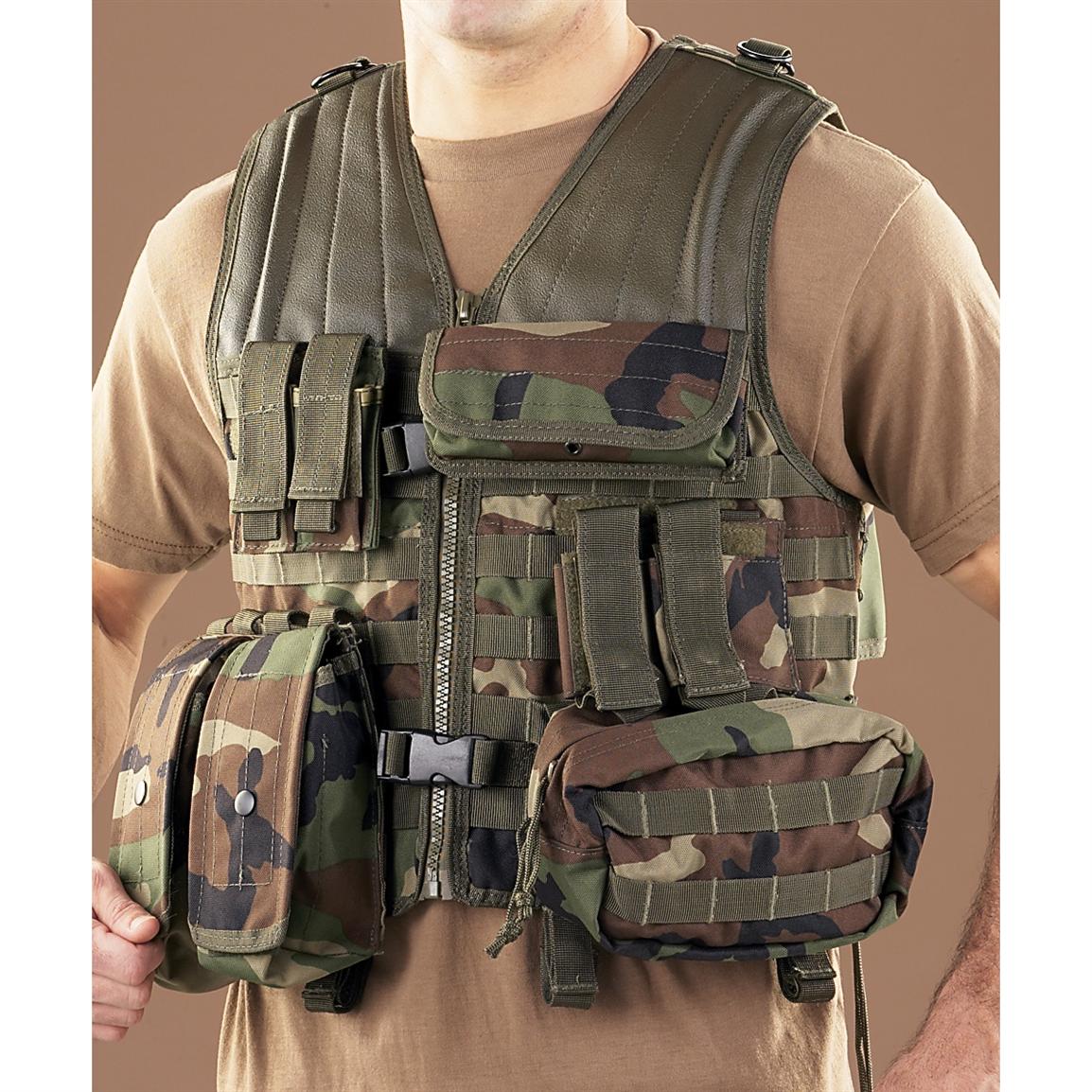 Mil - Spec™ Plus Universal Vest, Woodland - 130550, Tactical Clothing ...