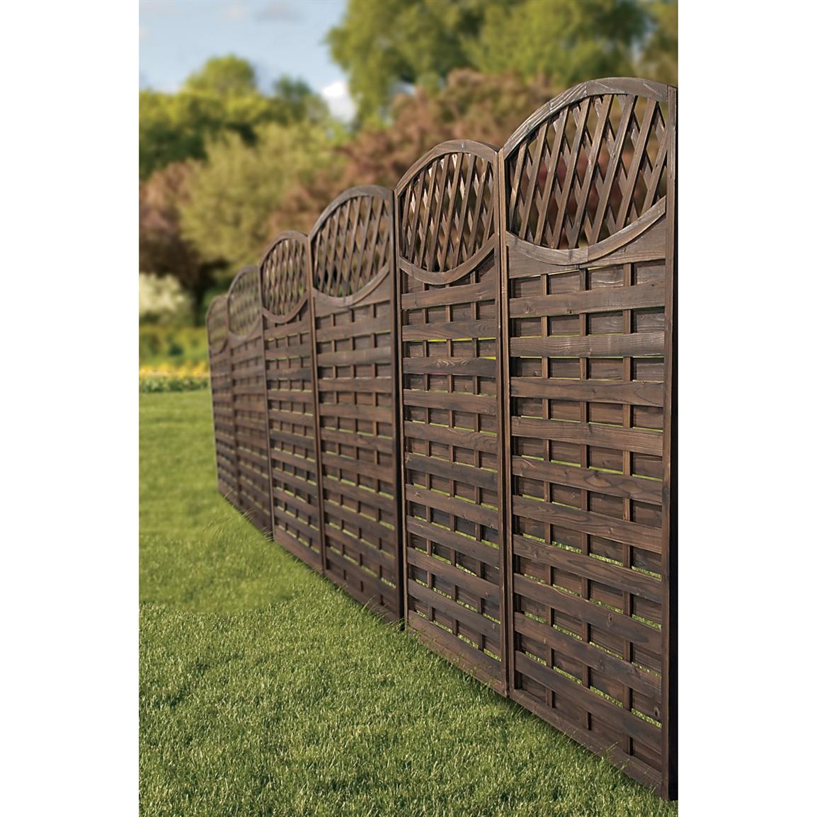 Wood Trellis Privacy Screen - 131145 Ts