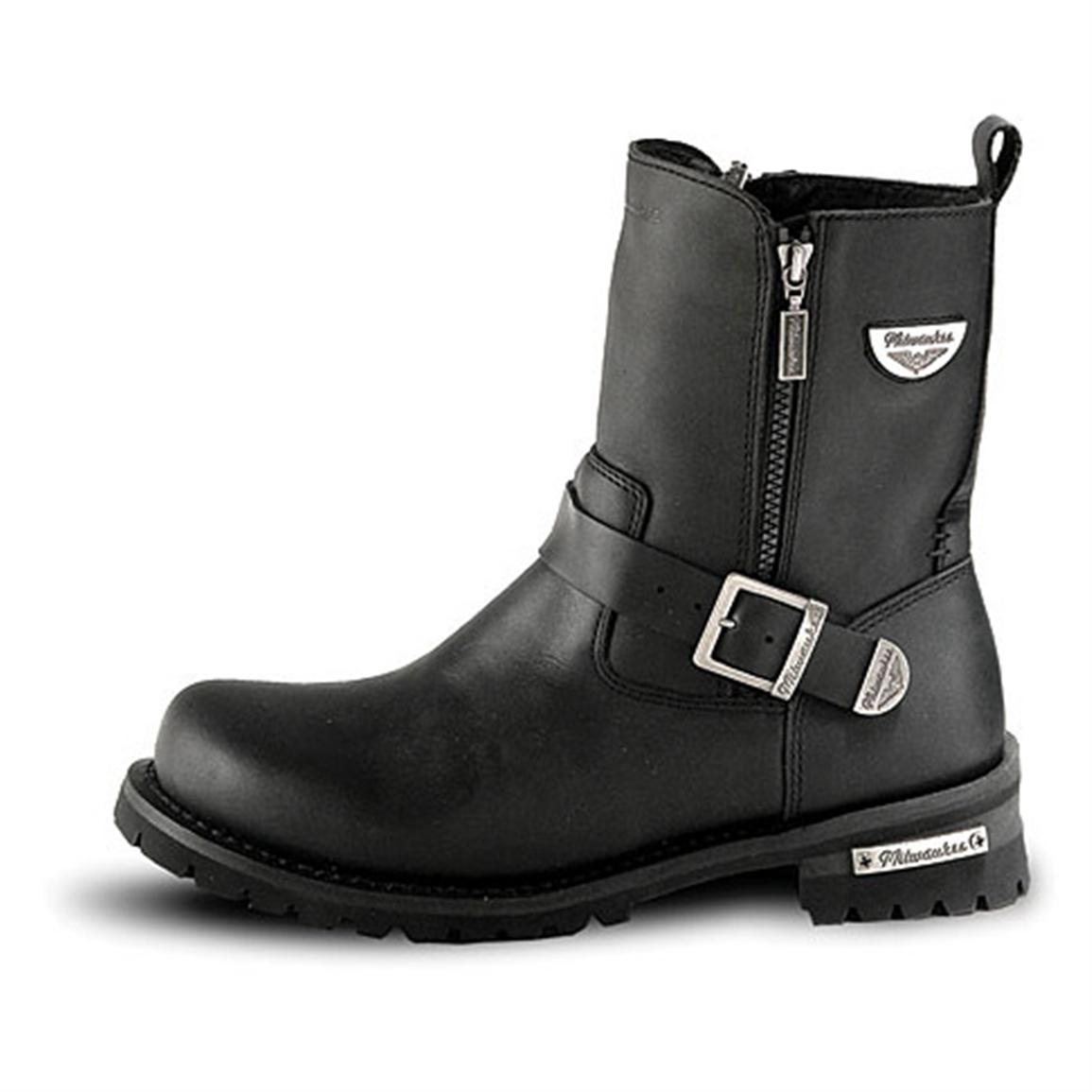 Women's Milwaukee® Afterburner Zip Boots, Black - 132398, Motorcycle ...