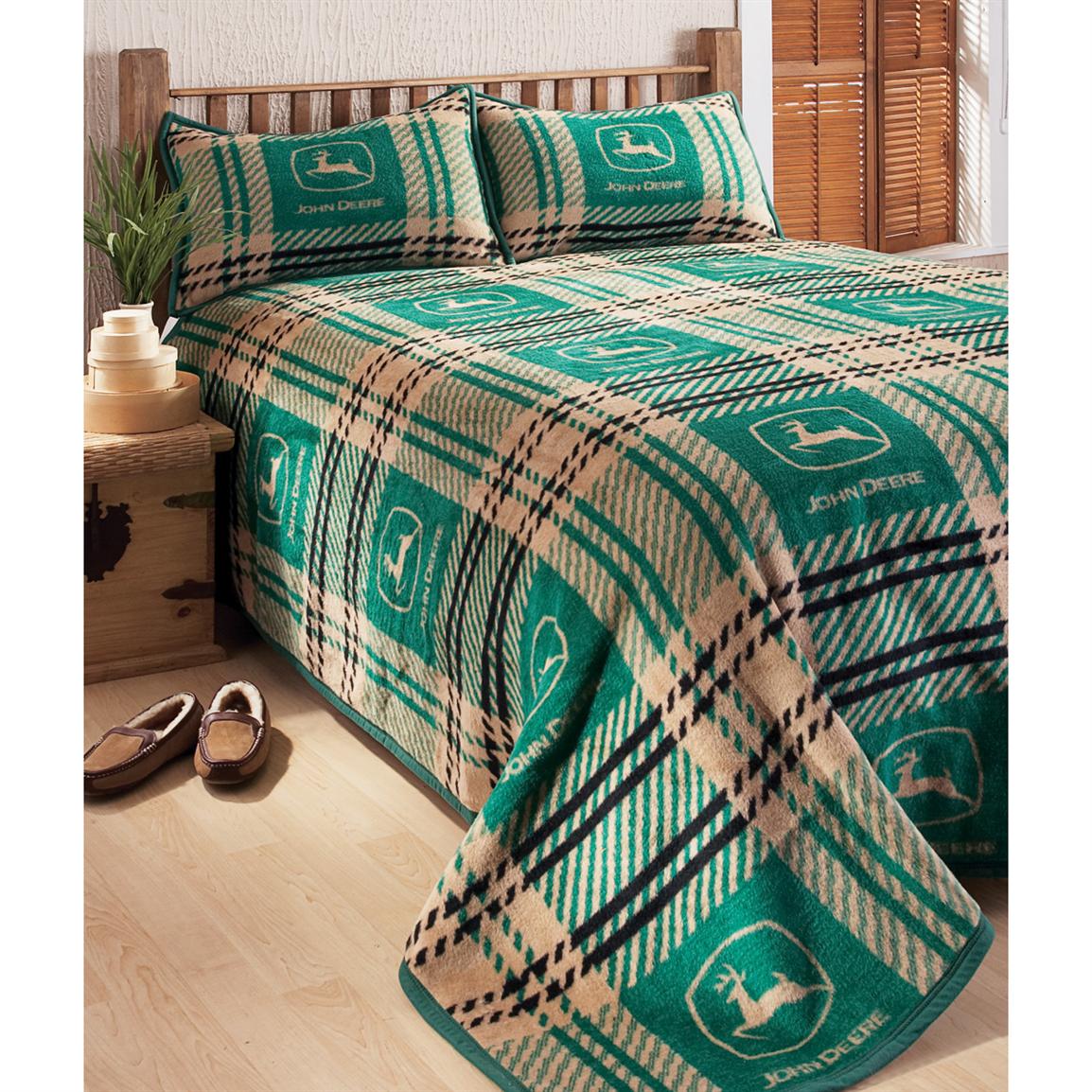 John Deere Classic Plaid Sham 132712 Quilts Sets At