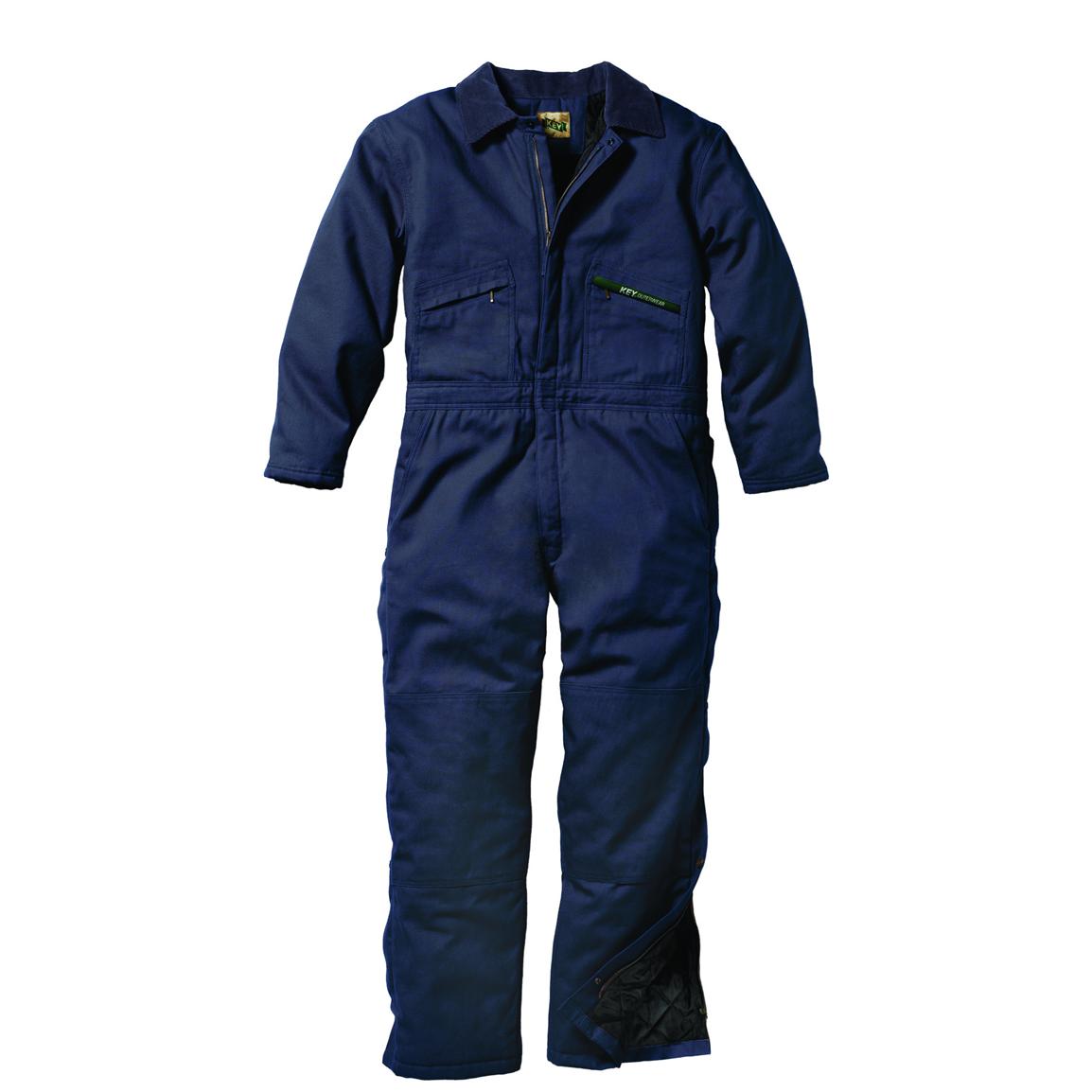 Key® Insulated Twill Coveralls - 226767, Overalls & Coveralls at ...