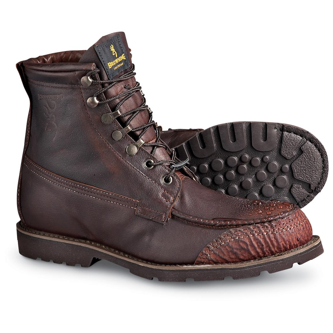 Kangaroo Leather Boots, Brown 
