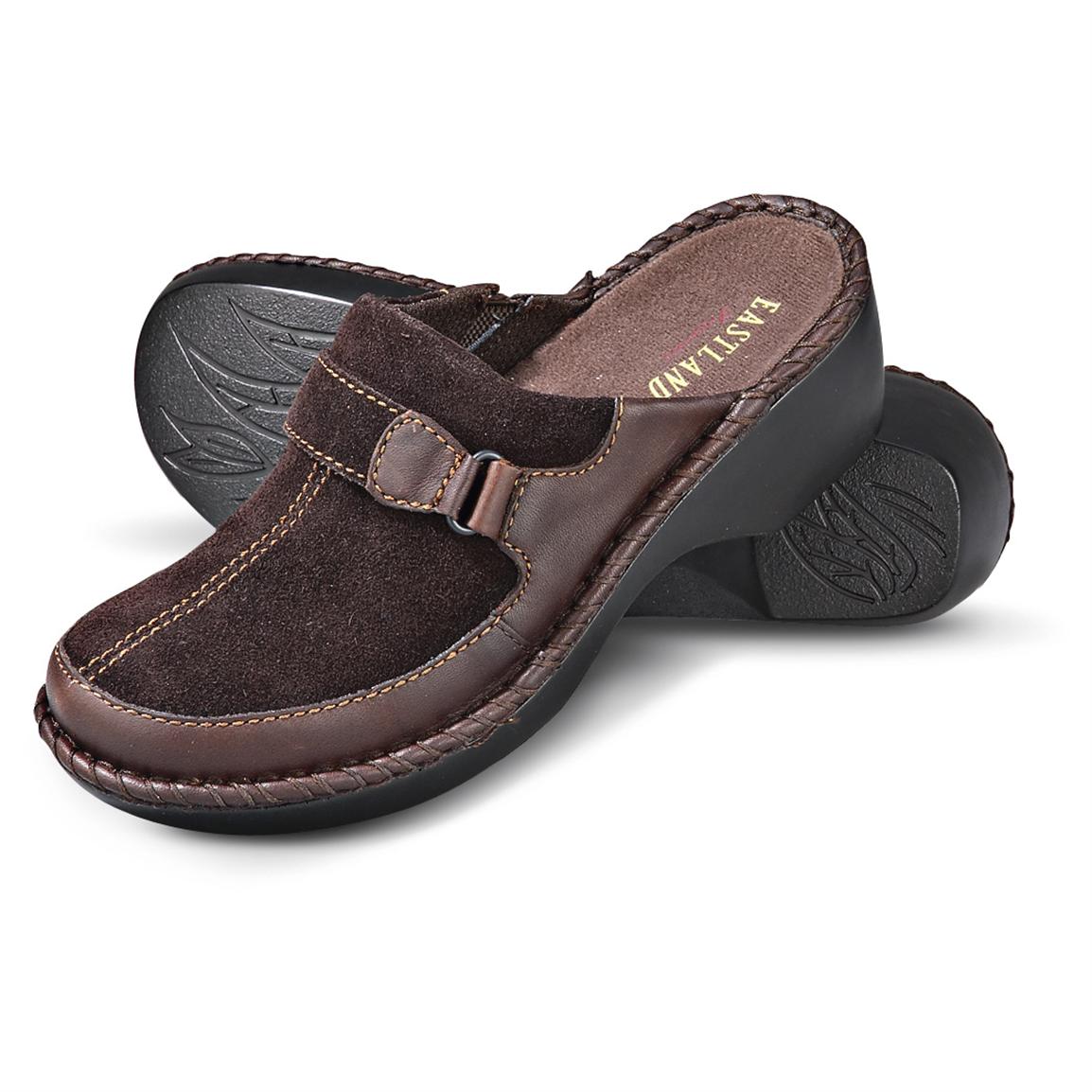 eastland leather clogs