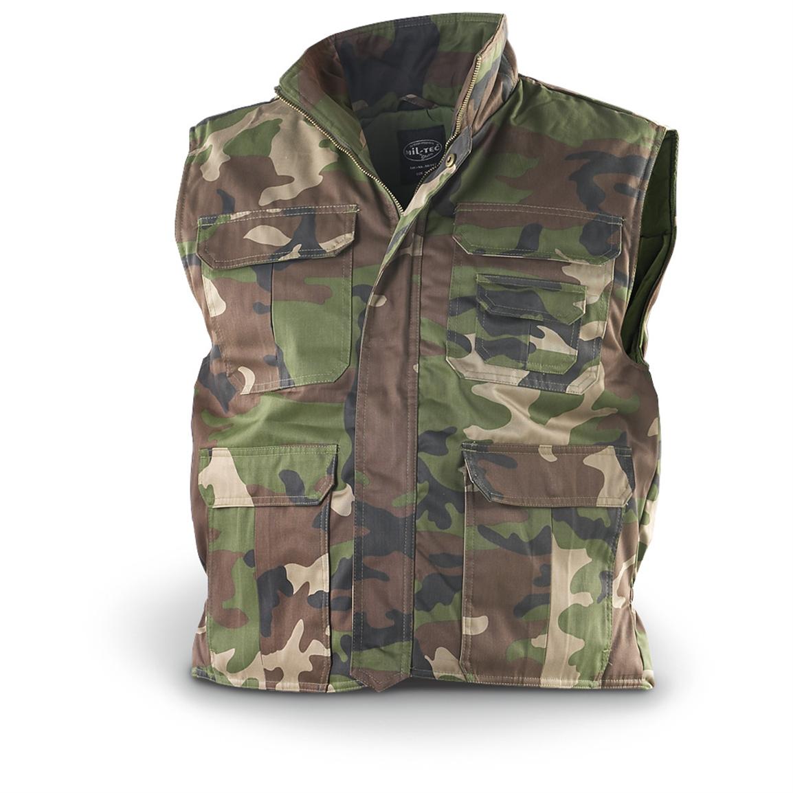 Mil - Tec® Ranger - style Insulated Vest, CCE Camo - 136489, Vests at