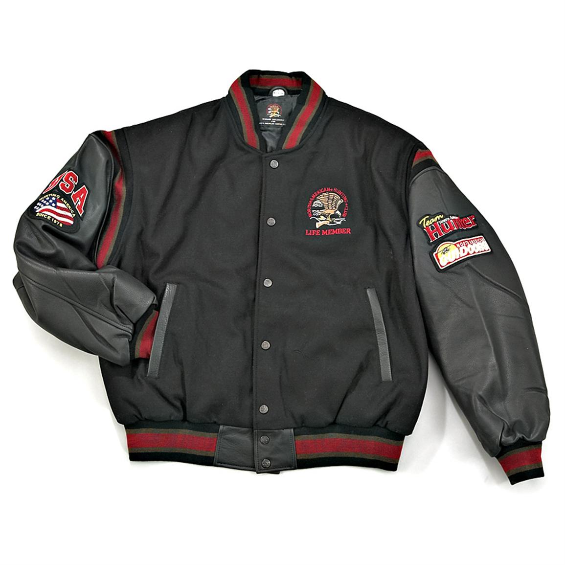 North American Hunting Club® Wool Varsity Jacket - 137476, Insulated ...
