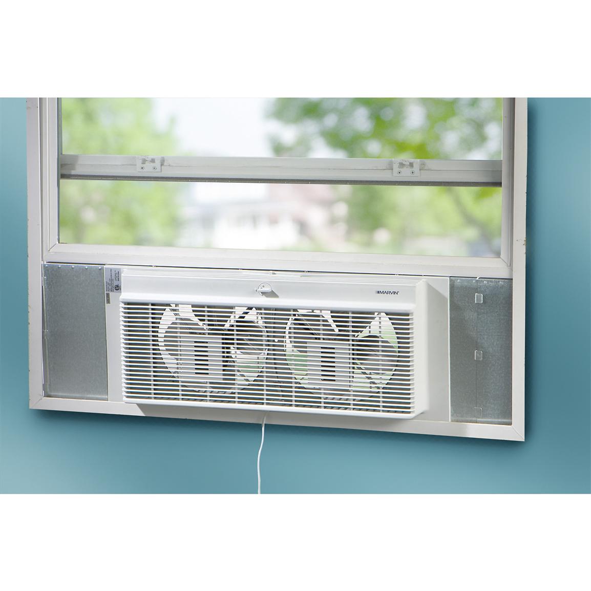 Marvin® Double Window Fan 137598, Air Conditioners & Fans at Sportsman's Guide