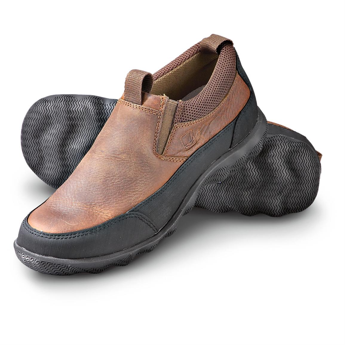 Men's Sperry Top - Sider® Waterproof Waterline Slip - On Shoes, Brown ...
