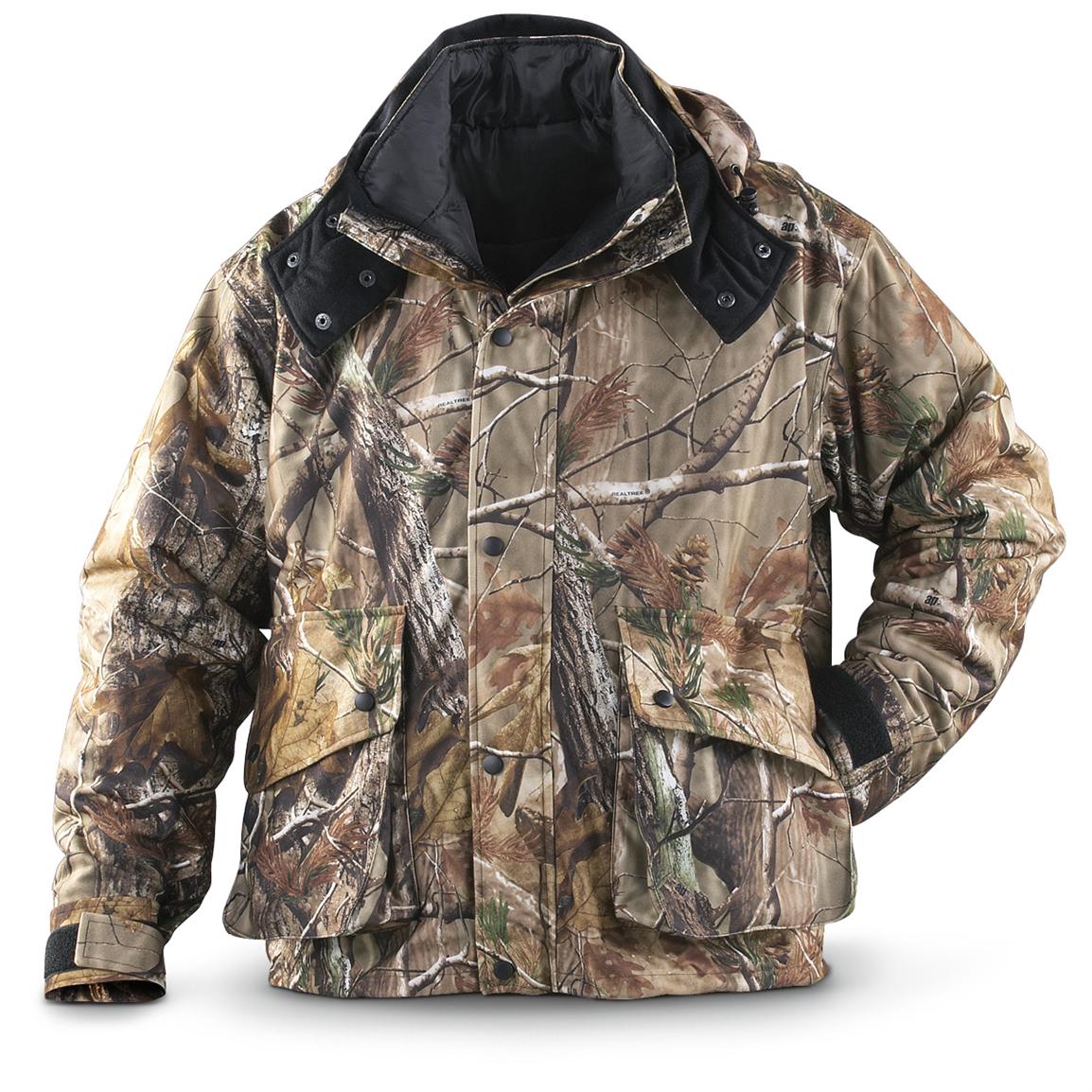 Guide Gear® 4 In 1 Parka Realtree® Ap™ 137843 Camo Jackets At