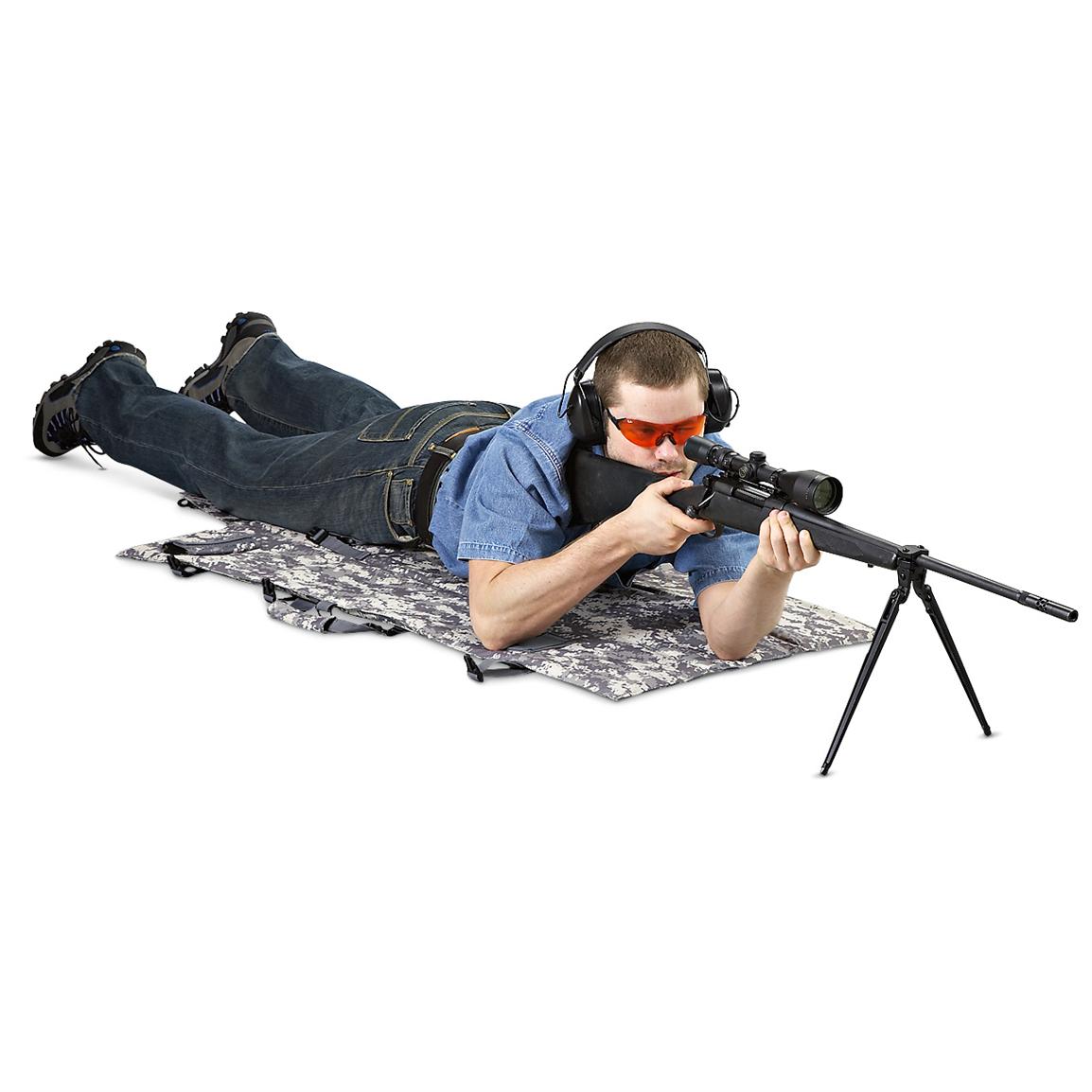 Combo Rifle Case / Shooting Mat, Digital Camo 137875, Gun Cases at