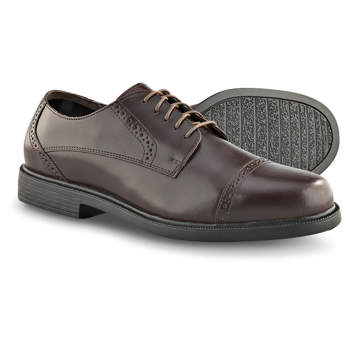 Men's Rockport® Jackson Park Cap toe Dress Shoes, Mahogany 137897