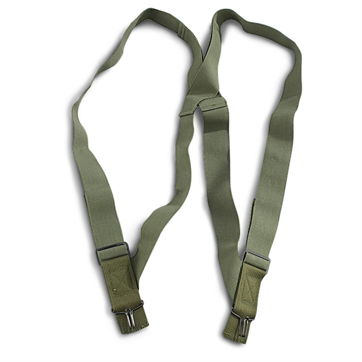 15 New U.S. Military Suspenders, Olive Drab - 137977, Belts ...