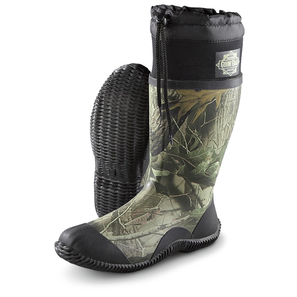 Men's Guide Gear® Marsh Buster Boots, Realtree® HD® Green - 138057 ...