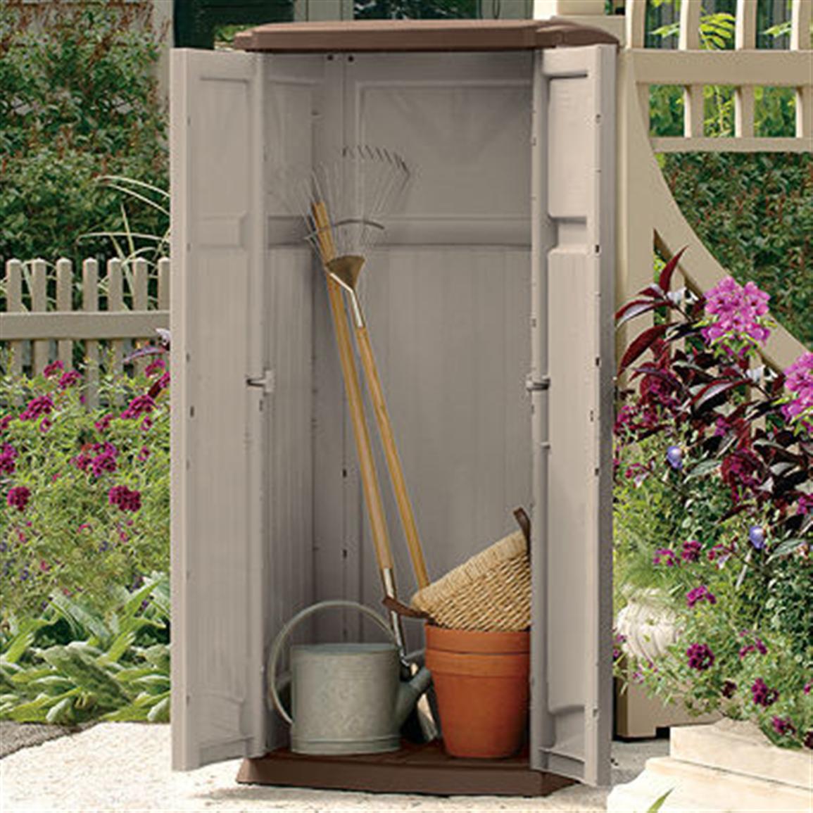 Suncast Vertical Storage Shed 138479 Patio Storage At