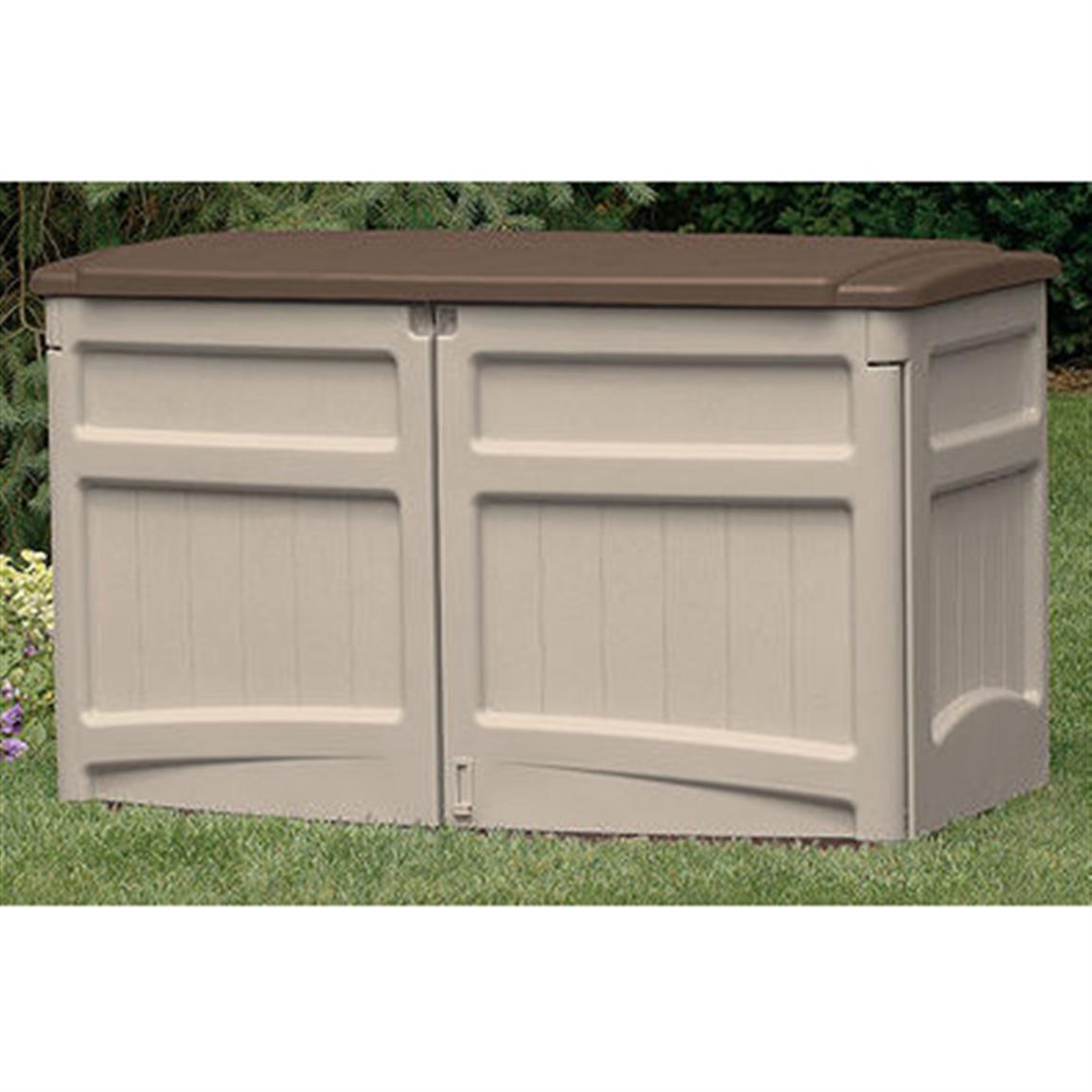 suncast® horizontal storage shed - 138480, patio storage