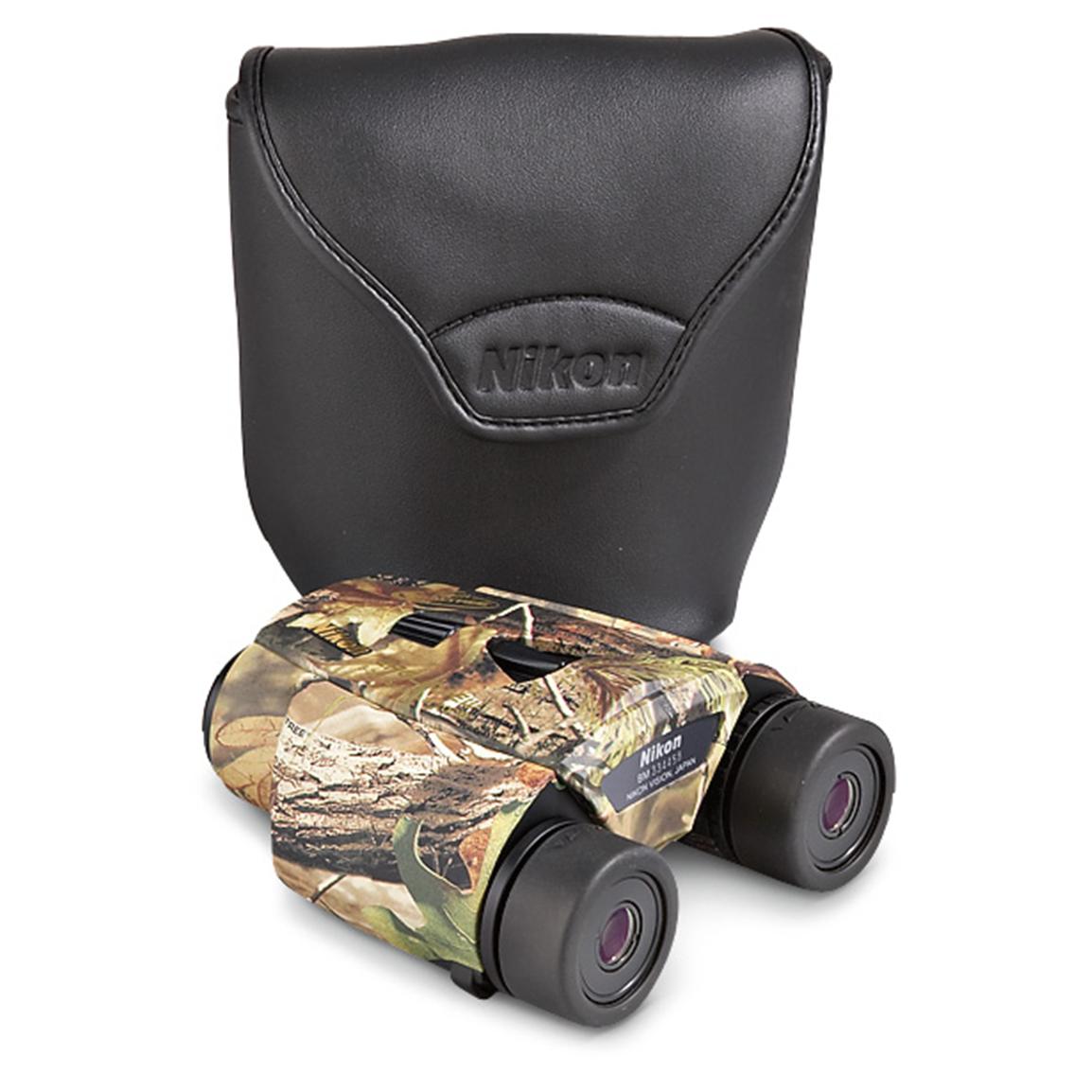 Nikon® 8 24x25 mm Zoom Binocs, Realtree® 138786, Binoculars