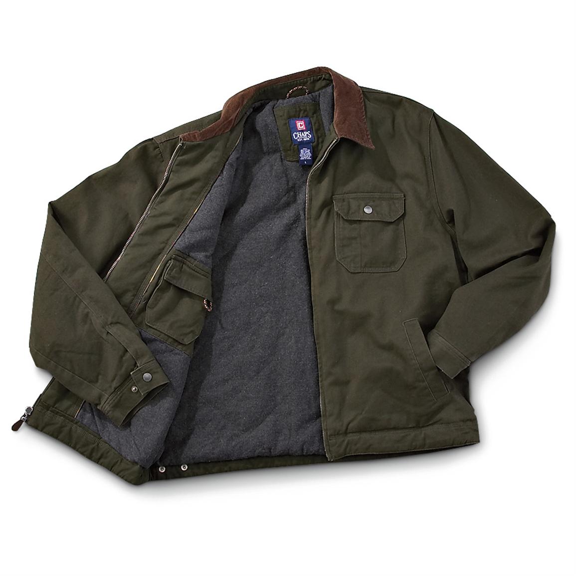 Chaps® Quilt - lined Twill Jacket - 138961, Insulated Jackets & Coats ...