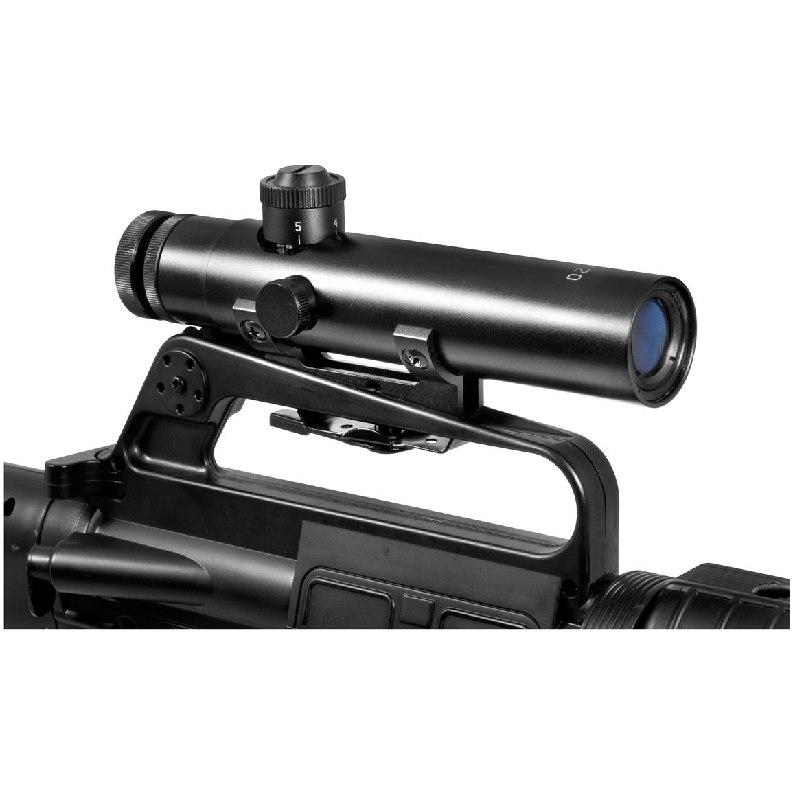 Barska 4x20 Mm M16 Electro Sight Scope Matte Black 139085 Rifle