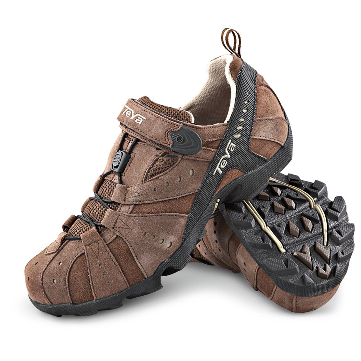 Men's Teva® Closer Trail Shoes, Dark Brown - 139453, Hiking Boots ...