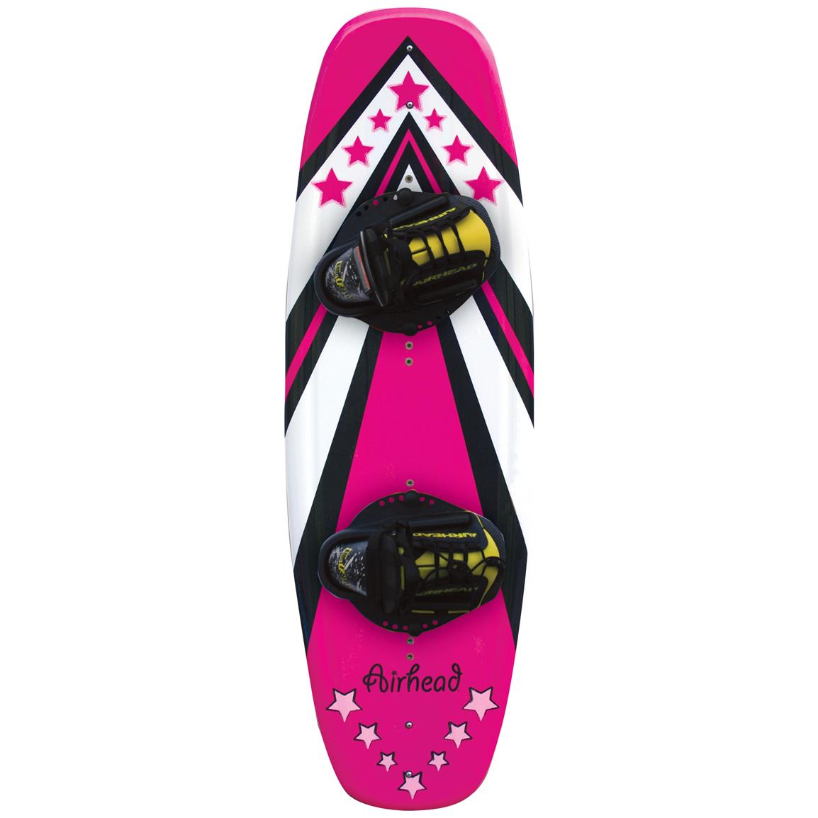 Airhead® Pink™ Wakeboard with Grip Bindings 139760, Knee Boards & Wakeboards at Sportsman's Guide