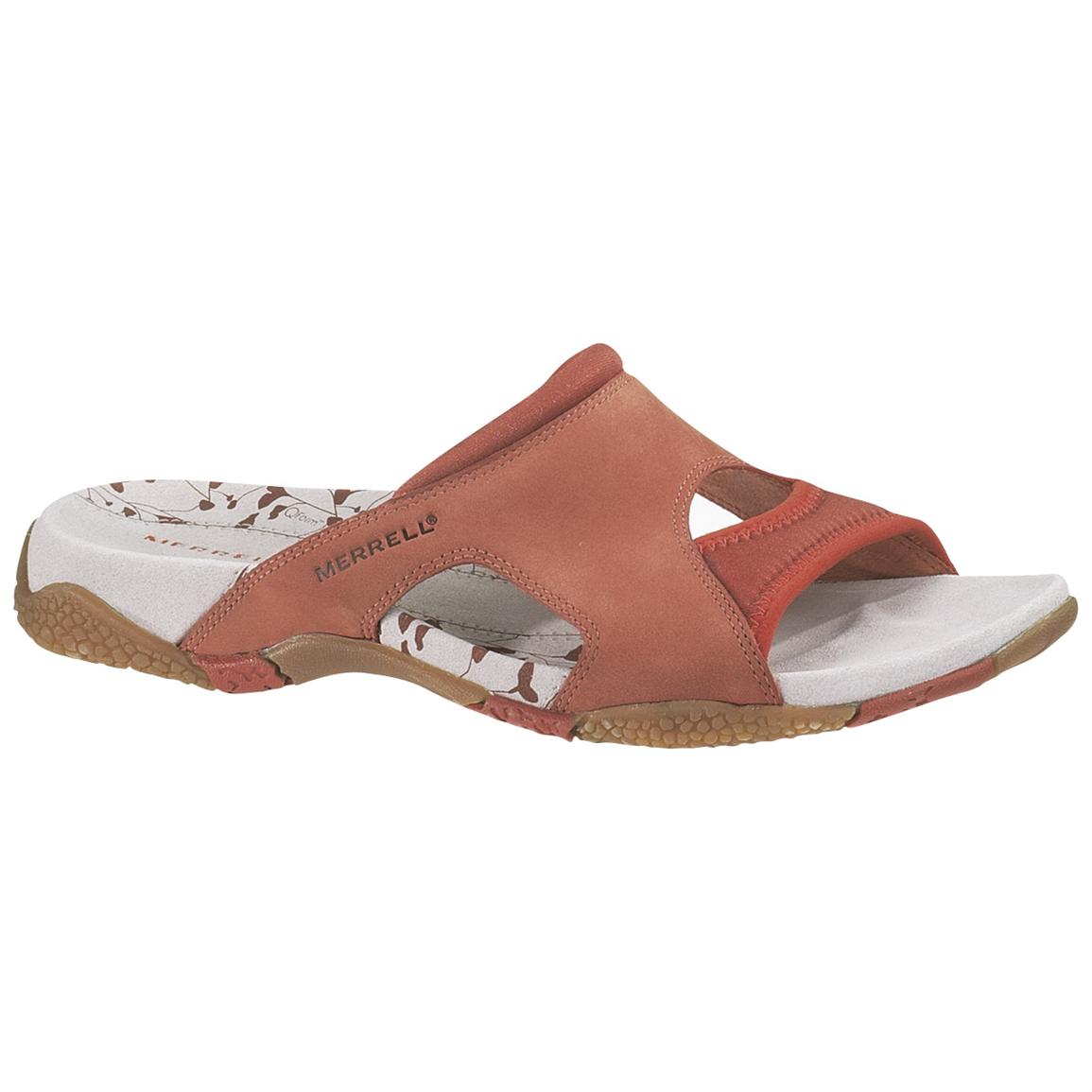 merrell canvas slip ons
