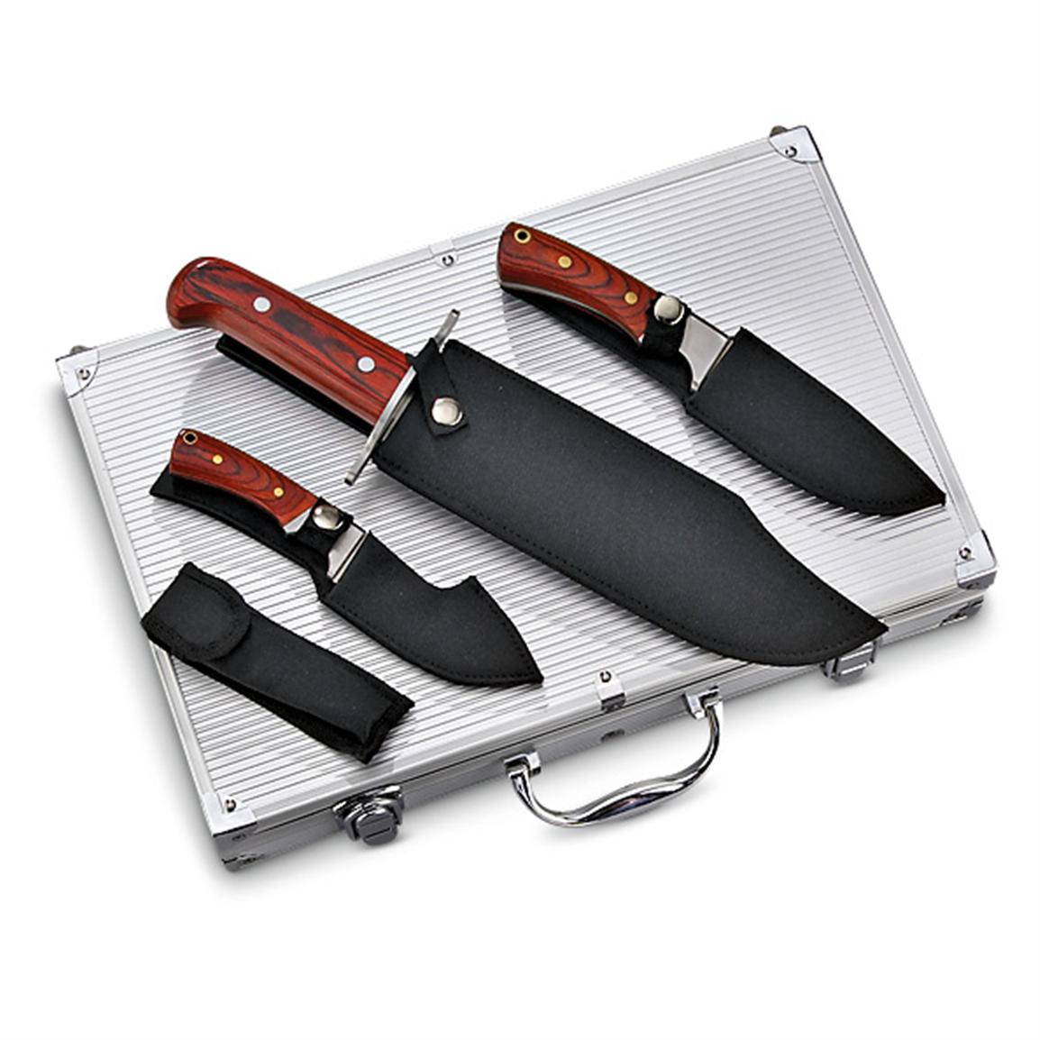 Cordova 4 Pc. Hunting Knife Set 140016, Fixed Blade Knives at Sportsman's Guide