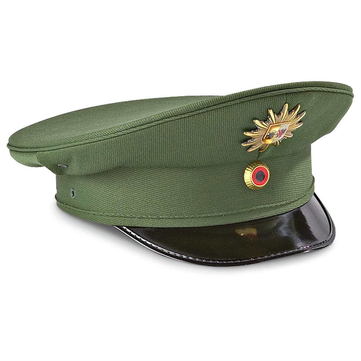 New German Military Police Cap, Green - 140072, Reproduction ...