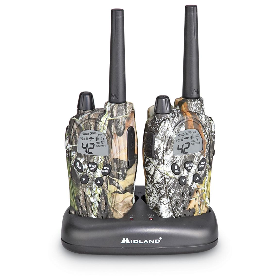 Set of 2 Midland® GXT 950 30 mile range 2 way Radios, Camo