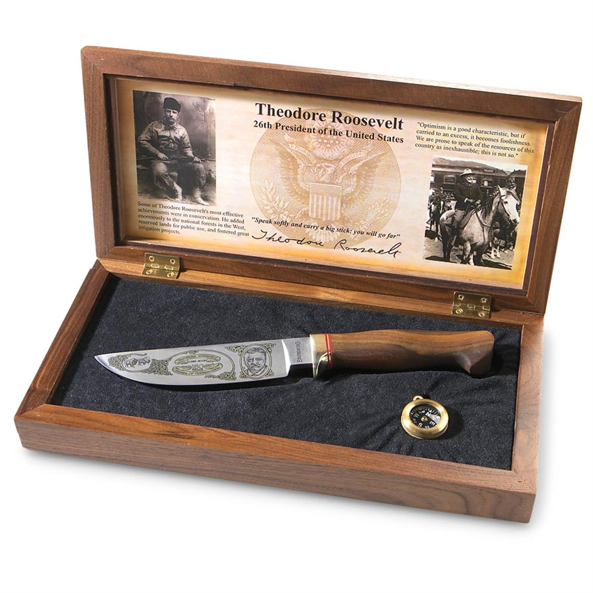 Browning® Teddy Roosevelt Tribute Knife - 140293, Fixed Blade Knives at ...