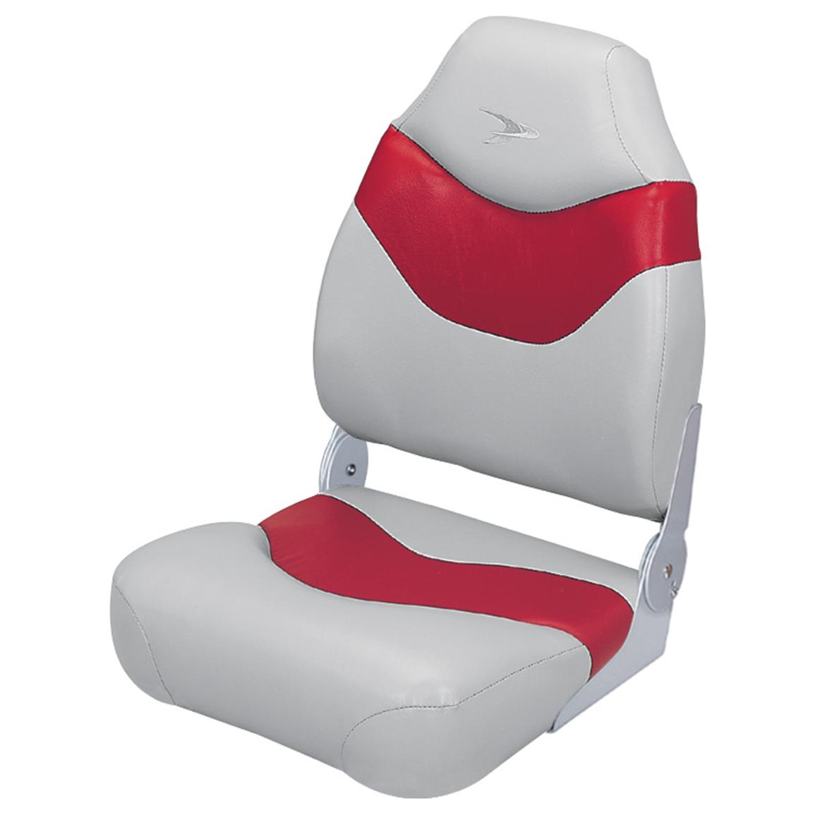 Wise® Premium Deluxe Hi Back Fishing Boat Seat 140373 Fold Down