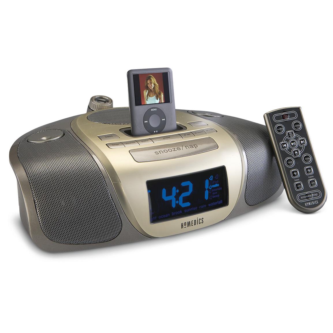 HoMedics® iSoundSpa Max Clock Radio / Docking Station 140404, at