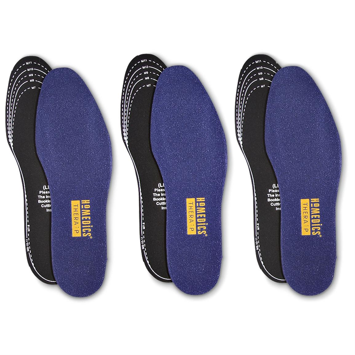 3 Pairs of Men's Homedics® Insoles 140405, Foot Care at
