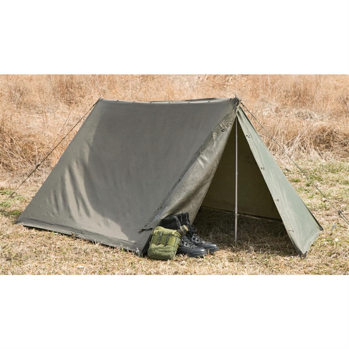 Used Austrian Military Tent, Olive Drab - 140436, Tents & Accessories ...