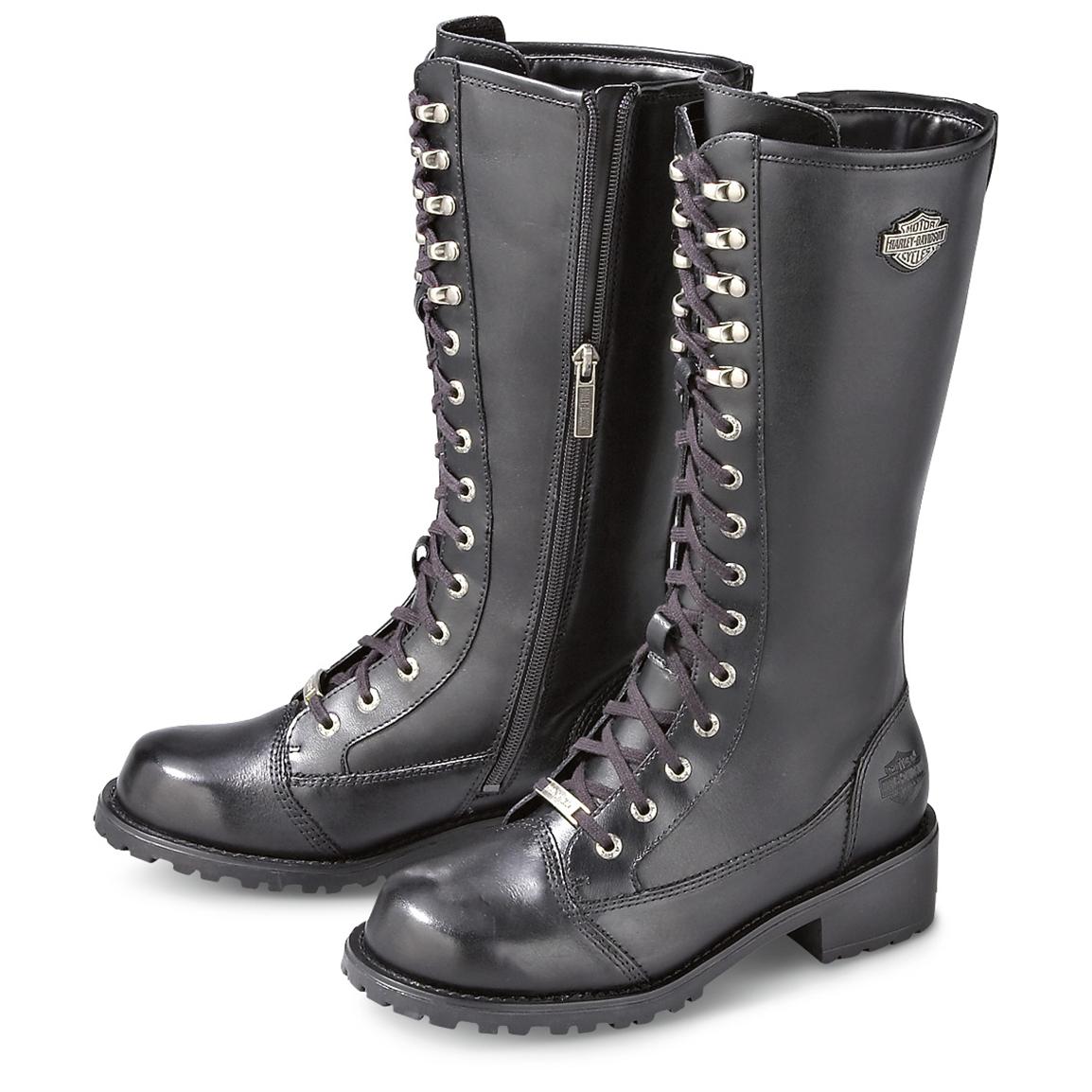 Women's Harley - Davidson® Kate Boots, Black - 140489, Casual Shoes at ...