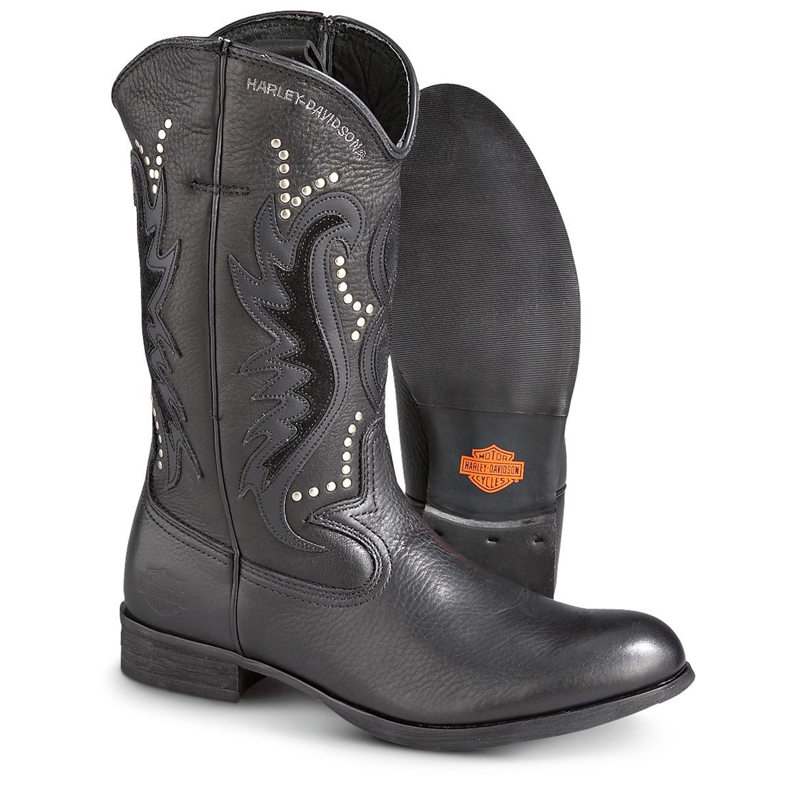 Men's Harley - Davidson® Trailblazer Western - style Boots, Black