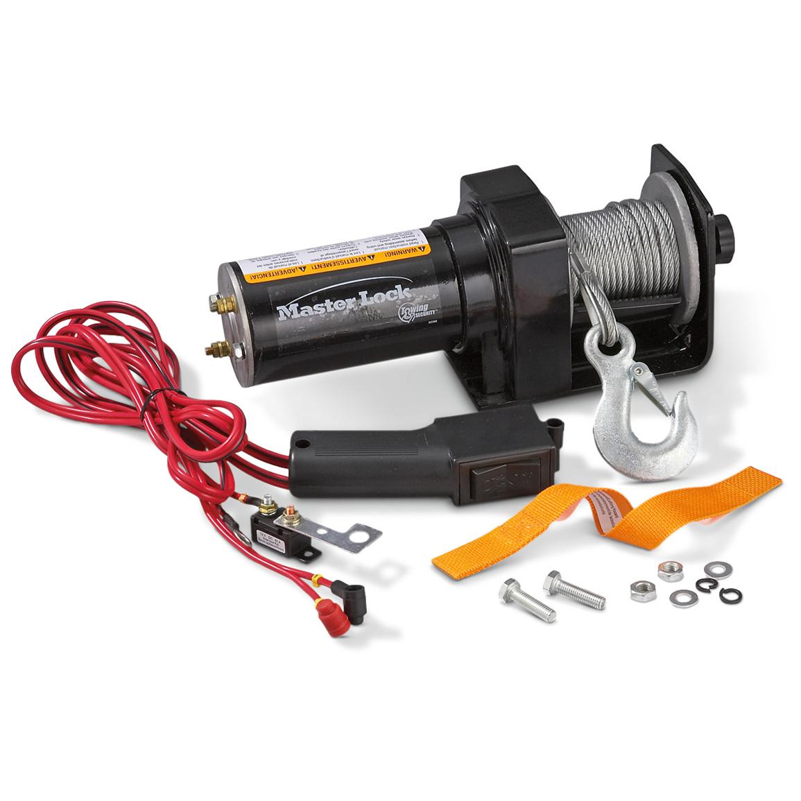 Masterlock® 1,500 lb. ATV Winch 140932, Winches & Mounts at