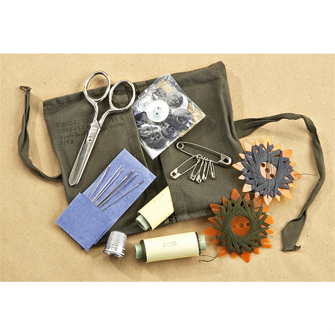 5 Used German Military Sewing Kits 140950, Tactical Accessories at