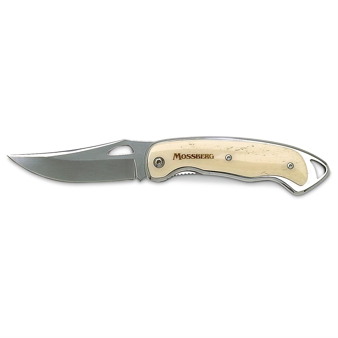 Mossberg® Folding Bone Handle Skinner Knife - 140965, Folding Knives at ...